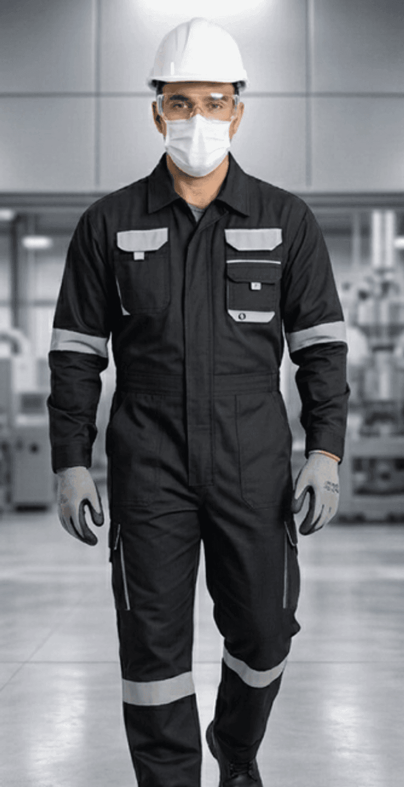 EPOXY site specialist in safety gear