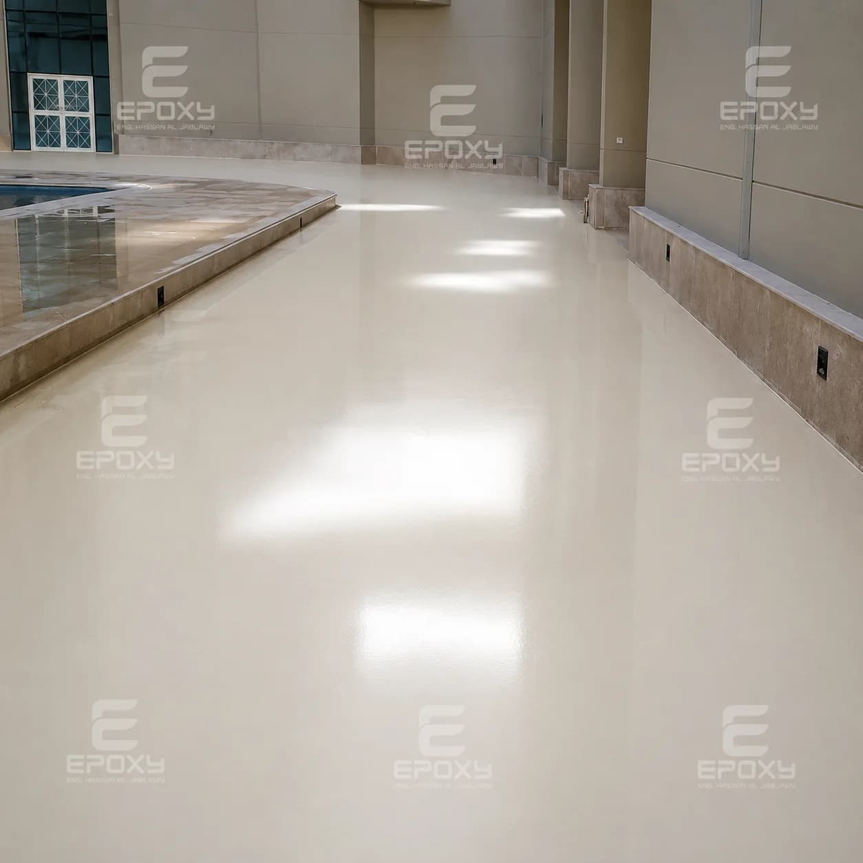 Light finished floor in a Degla View project interior